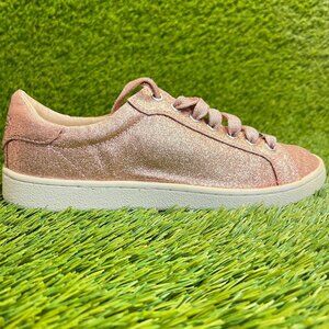 UGG Milo Glitter Womens Size 7 Pink White Athletic Walking Shoes Sneakers